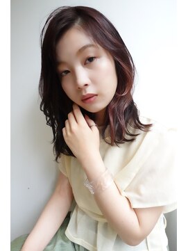 TJ天気予報 7mm 北名古屋店 大人ワンレン◇ワインレッド