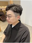 【LOVEST服部】アップバングリバースパーマ/ダークアッシュ