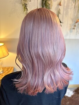 ヘアーデザインサロン スワッグ(Hair design salon SWAG) white pink