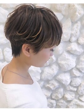 モアナ バイ ヘッドライト大宮店(Moana by HEADLIGHT) Moana【大宮】#ハイライト#ショート#大人可愛い#ブラウン