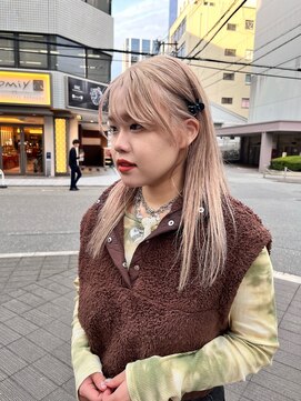 カフ(CAF) CAF FUKO イメチェン/ホワイトベージュカラー/大阪/心斎橋