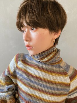 パーク(PARK) 【PARK】カーキベージュ×ニュアンスカーリー