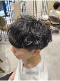 【明石】ツイストスパイラルパーママッシュツーブロックフェード