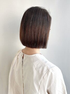 クイントネオリーブ 自由が丘正面口店(quint:neolive) ワンレンボブ　暖色カラー　自由が丘　インナーカラー　髪質改善