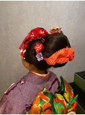 キッズヘアセット 七五三/和装/シニヨン/お団子/着付け#4