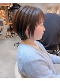 □イメチェン外ハネボブ美髪ワイドバングレイヤーショート錦糸町
