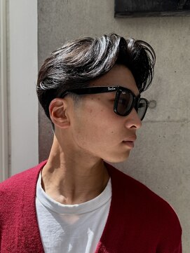 ニコ トウキョウ ロジック(nico TOKYO Logic) センターパート　メンズショート　ニュアンスパーマ