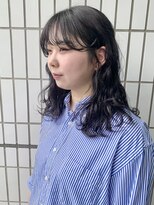 コピエ(kopje) シースルーバング×透けるダークグレー