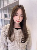 オリーブベージュ×レイヤーカラー