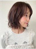 ラフウェーブ×ショートボブ×ダークアッシュ/20代30代p浦和