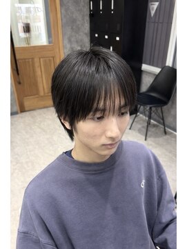 フォンド 津田沼(fond.) MEN’S/リバースセンターパート/ニュアンスパーマ/津田沼