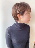 まとまるマッシュショート　耳かけ簡単スタイリング