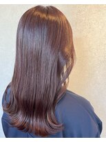ルクス ヘア パートナー(Luxe HAIR PARTNER) ミディアムレイヤー×ピンクブラウン