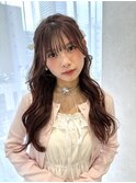 ピンクブラウン 韓国スタイル