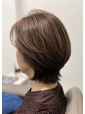 ナチュラル白髪ぼかしハイライト
