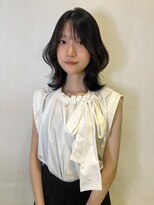 アクシス 栄店(`AXIS)&nbsp;森崎ワンホンレイヤー/ミルクティーブロンド/ダークブルー/栄