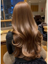 バイオレット 表参道店(Violet)&nbsp;ミルクティーブラウンハニーベージュブリーチダブルカラー表参道