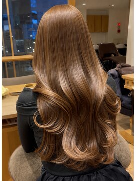 バイオレット 表参道店(Violet) ミルクティーブラウンハニーベージュブリーチダブルカラー表参道