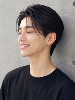 トゥルートラスト オムオム 甲府和戸(True Trust HOMME HOMME) メンズ 韓国風センターパート シースルー 黒髪