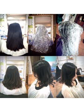 ヘアーアンドネイルサロンブルー(hair & nail salon BLUE) ナチュラルミディアムスタイル
