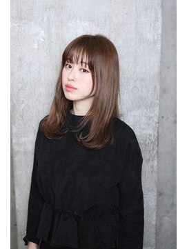 サロンドミルク 原宿(salon de MiLK) 【salon de MiLK 原宿】ケアブリーチ×シースルーバング