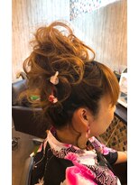 ヘアセットアンドメイク マカロン 博多駅店(Hairset&Make Macaron) オダンゴカールアップ 博多駅 天神ヘアセット
