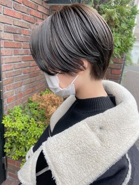 メルト 吉祥寺(melt) 似合わせ小顔カット◎大人かわいいハンサムショート丸みベージュ