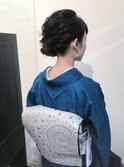 ゆるしっとりサイドシニヨン