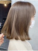 ブリーチなしベージュカラー 柔らかベージュ 榎園由美