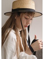 ヘアーアンドアトリエ マール(Hair&Atelier Marl)&nbsp;【Marl】ブロンドベージュカラー×コーラルメイク