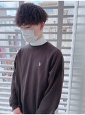 波巻きパーマ