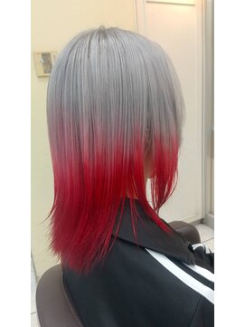 プールドゥマン 屯田(POUR DEMAIN) 【POURDEMAIN】白赤グラデーション