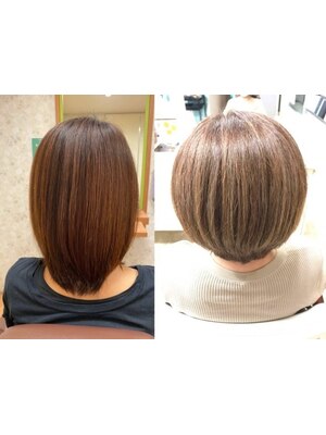 スタイリングしやすい艶のあるストレートヘアを♪髪質・強い癖にも対応できるオーダーメイド◎[髪質改善]