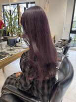 ヘアサロン ガリカ 表参道(hair salon Gallica) 【mami】大人ゆるふわラベンダーココアブリーチなしダブルカラー