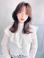 小顔効果レイヤーカット