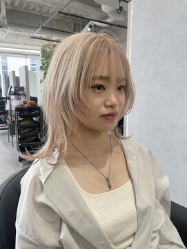 ジエクト カナウ(The Ect canow) レイヤーカット×ホワイトミルクティー