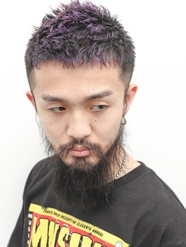 ルックグッドストア(LOOK GOOD STORE) 束感ツーブロックマッシュパーマウルフ波巻きスキンフェード226