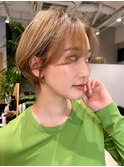 流しバング大人ショートヘア20代30代40代ショートヘア