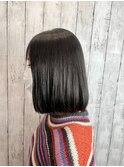 【縮毛矯正】【ストレート】扱いやすいボブ