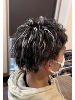 ストローヘアー(STRAW hair)&nbsp;メッシュキャップハイライト・ホワイトメッシュ・シルバー