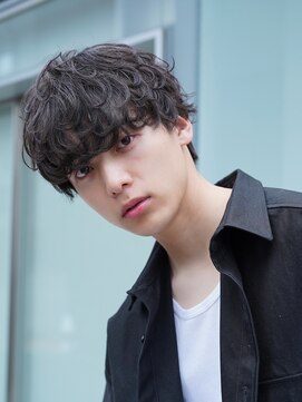フィフス 渋谷(fifth) 緩めシャドウパーマメンズマッシュウルフカットbtsテテグク渋谷