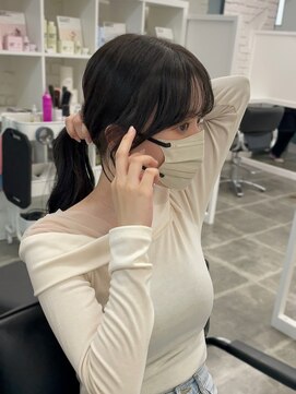 リアン バイ キートス(Lien by kiitos) 顔まわりカット/レイヤー/小顔/ワンホンヘア/ヨシンモリ/ことり