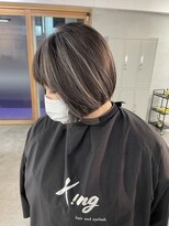 キング 高槻(K!ng)&nbsp;縮毛矯正髪質改善ハイライトレイヤーカット高槻美容室エクステ