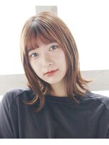 マーブルズ 横浜店(marbles)&nbsp;外ハネミディアム/外ハネ/オリーブブラウン[横浜]