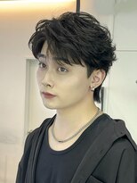 ビューエヒメ(VIEW EHIME)&nbsp;韓国風センターパートシースルーバングメンズ透明感カラー