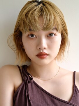 サロウィン 那覇店(SALOWIN) ブリーチハイトーンくすみベージュことりベージュペールベージュ