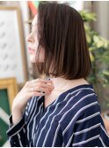 ★アシンメトリー前下がりワンレンかきあげボブディ30代40代★1