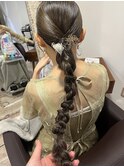 ウィッグでも作れるあみ下ろしアレンジ♪