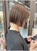 似合わせカット ボブヘア 縮毛矯正 ミニボブ 切りっぱなしボブ