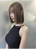 くびれヘア/アプリコットオレンジ/ハイライトカラー/梅田